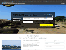 Tablet Screenshot of lannion-immobilier.com